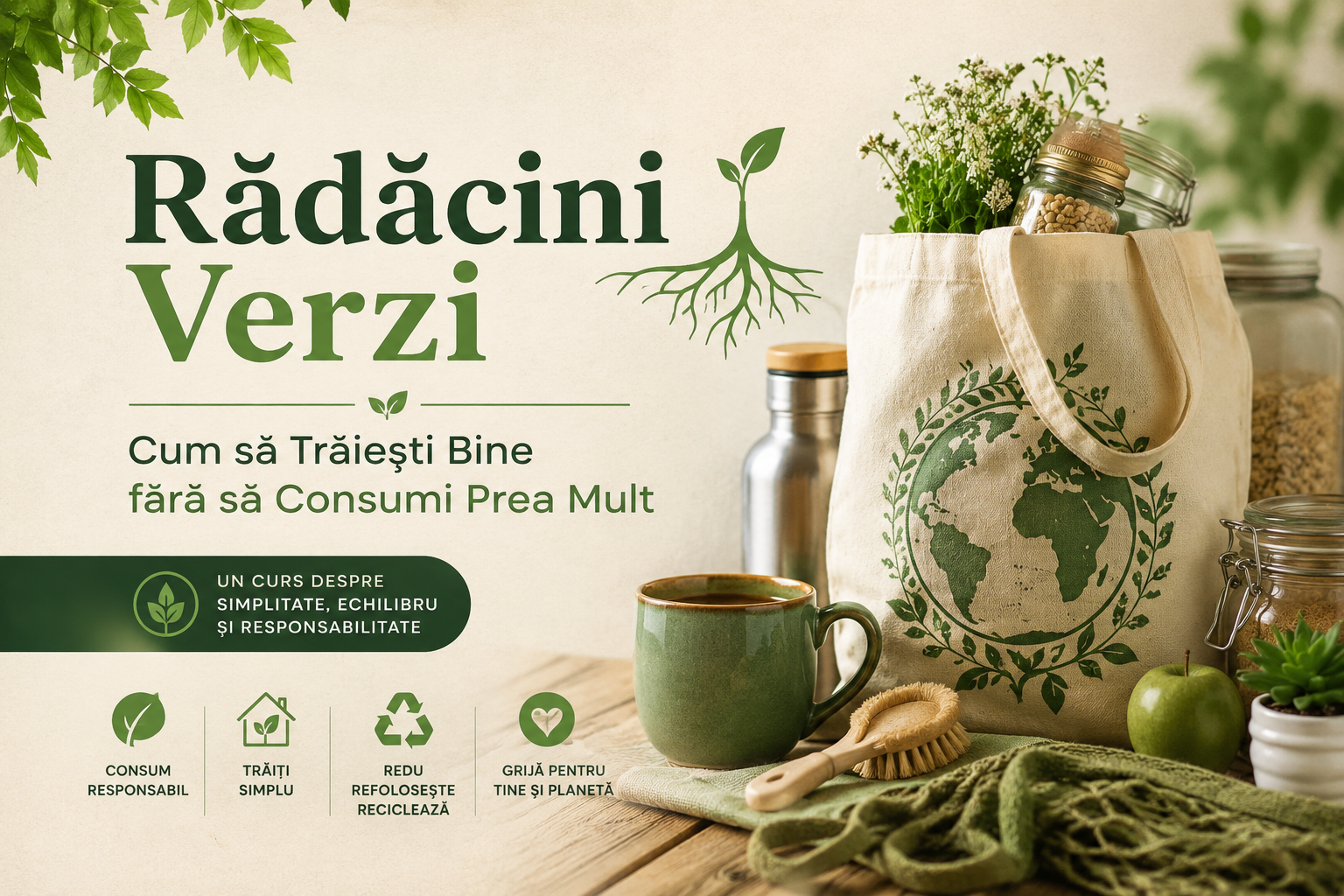 Course Image RĂDĂCINI VERZI- Cum să Trăiești Bine fără să Consumi Prea Mult?