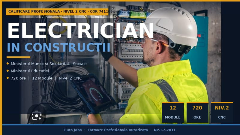 Course Image  Electrician în Construcții 